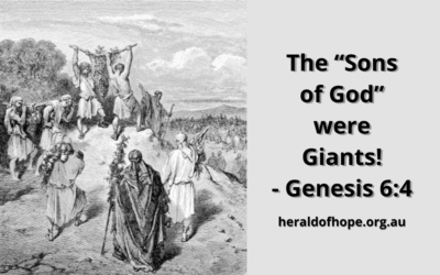 The “Sons of God” were Giants! – Genesis 6:4